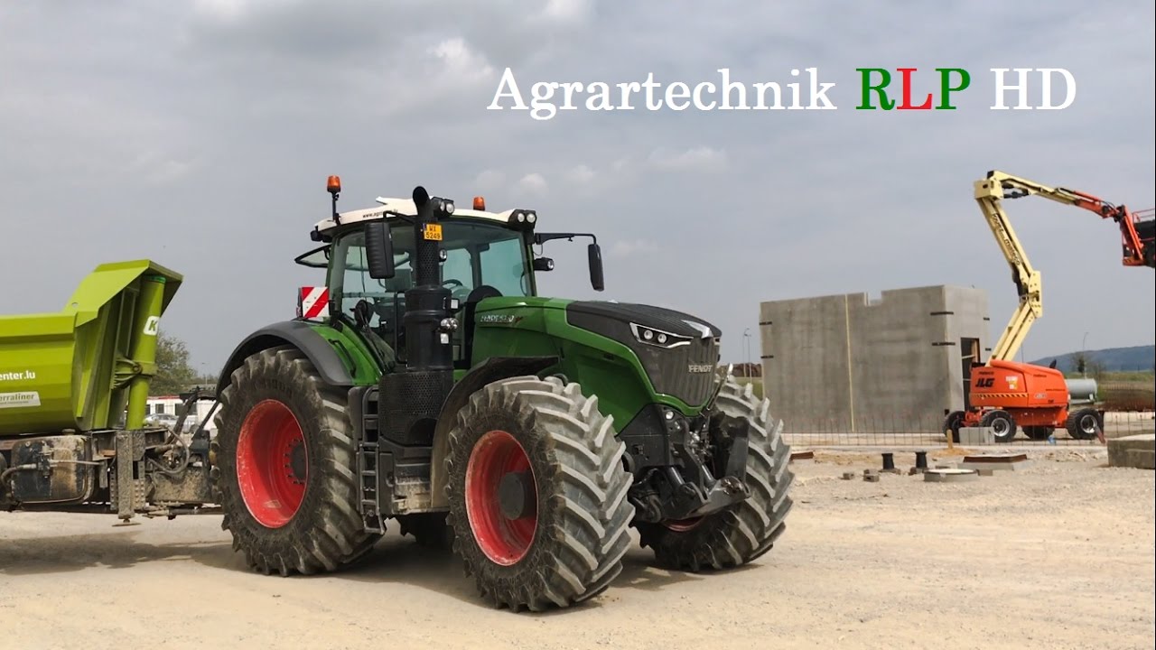 Fendt Power in Luxemburg Teil 1 / Fendt 1050 Vario / 517 PS / Kröger Tridem-Erdmulde / Erdbewegung