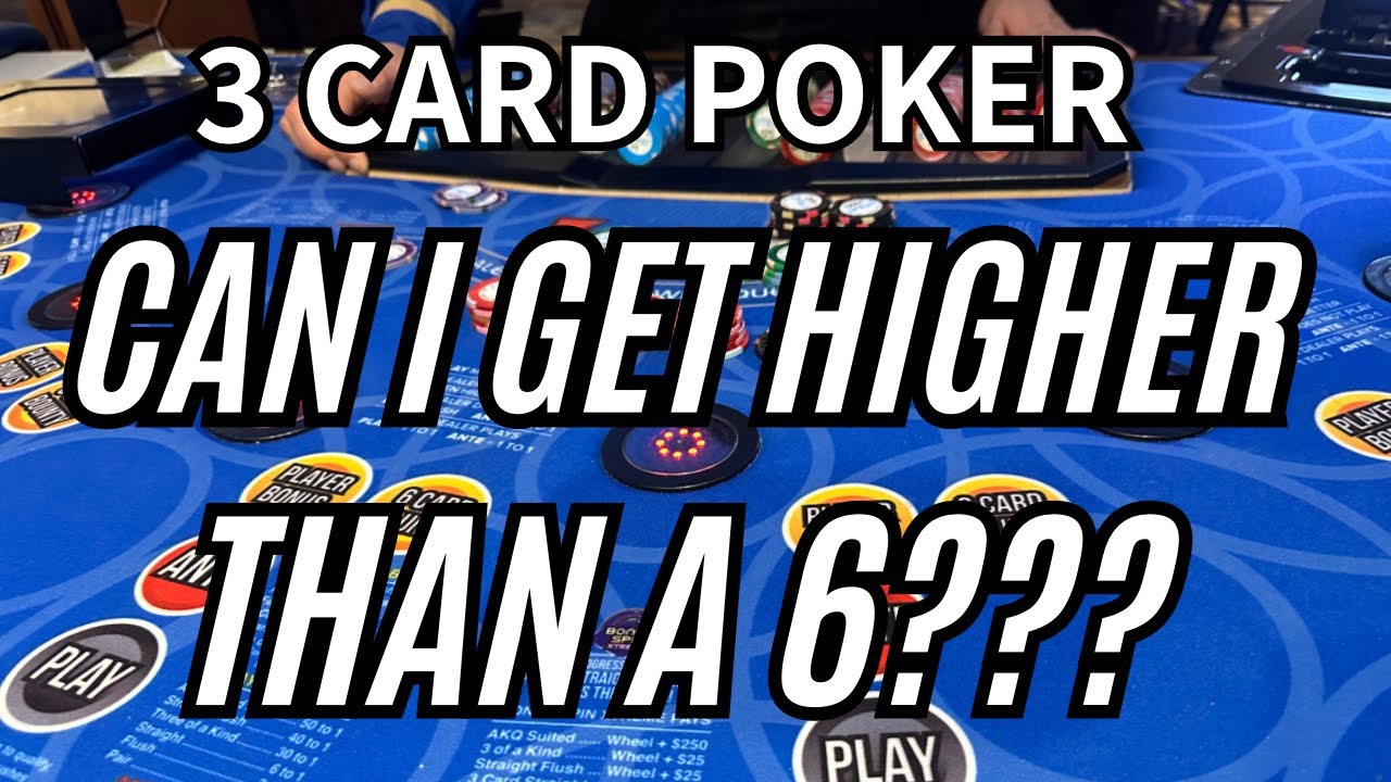 3 CARD POKER in LAS VEGAS! I NEEDED HIGHER THAN A SIX!?!