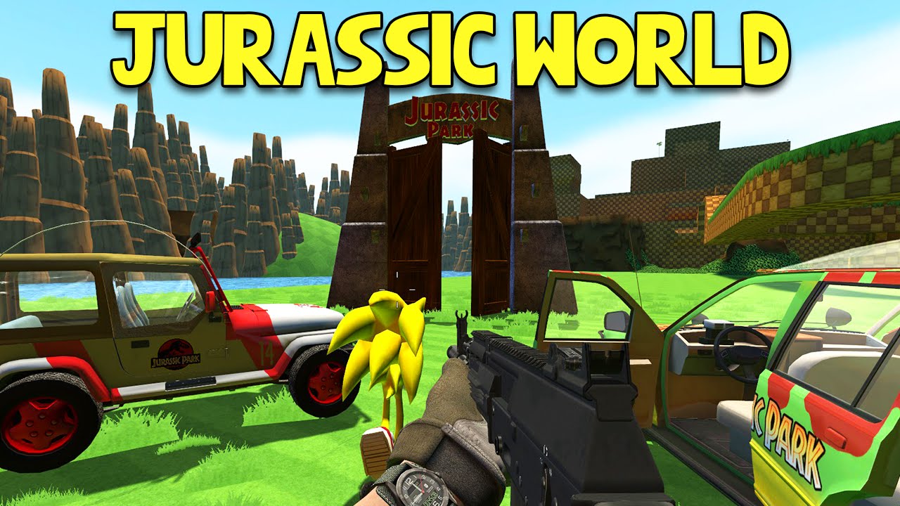 LYON, GABBY, CORYDAN e ME nel JURASSIC PARK - Gmod ITA