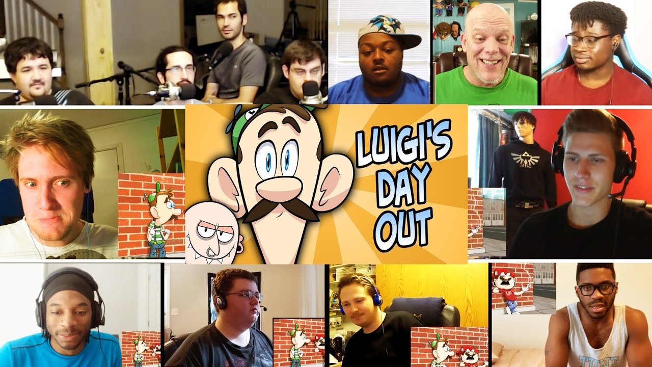LUIGI'S DAY OUT REACTIONS MASHUP