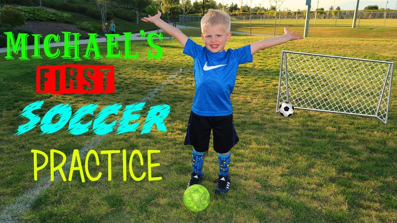 Michael's First Soccer Practice!