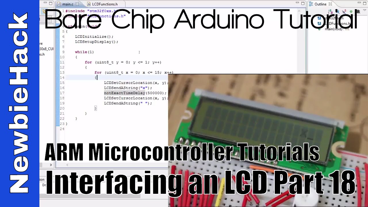 31. How to Set the cursor Location on the LCD on the ARM MCU - Part 18