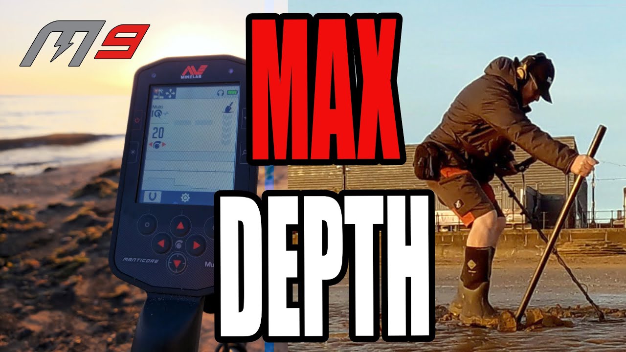 Beach Metal Detecting at MAXIMUM DEPTH. Minelab Manticore M9 Coil