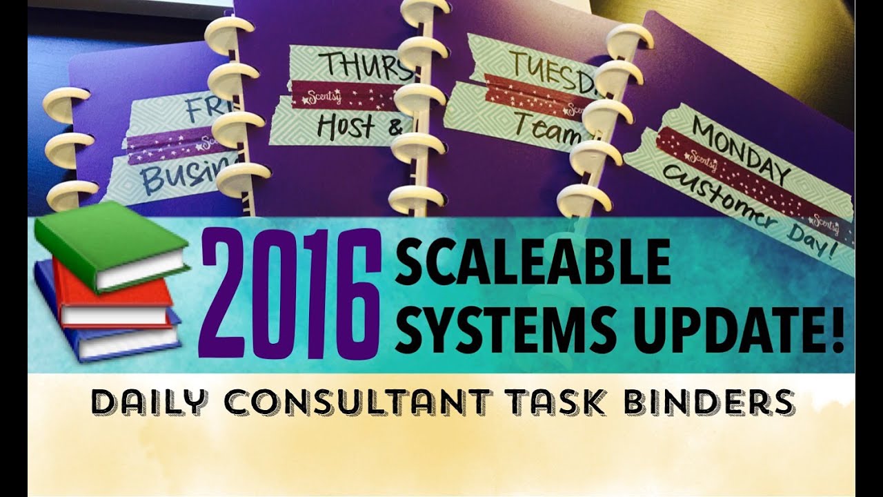 Scaleable Systems 2016: Daily Scentsy Task Binders (Files in caption!)
