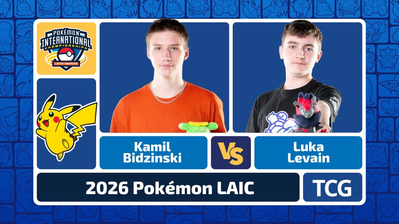 Kamil Bidzinski vs Luka Levain - Pokémon TCG Senior Finals | LAIC 2026