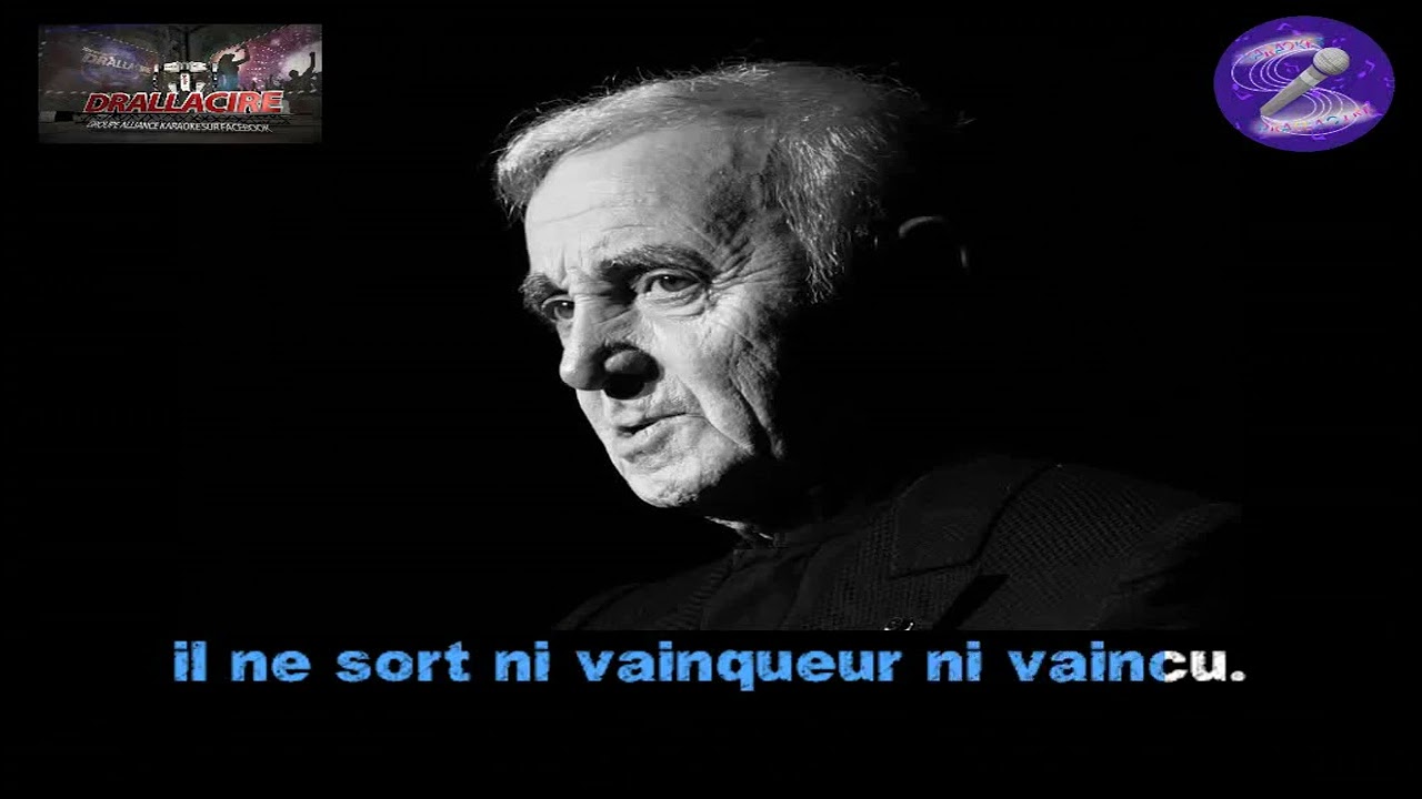 Karaoké Charles Aznavour - Toi contre moi (version live dévocalisée)