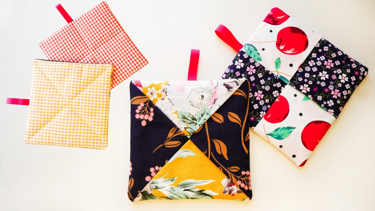 Easy DIY Pot Holders | How To Make Potholders | Sewing Projects |Thuy Craft
