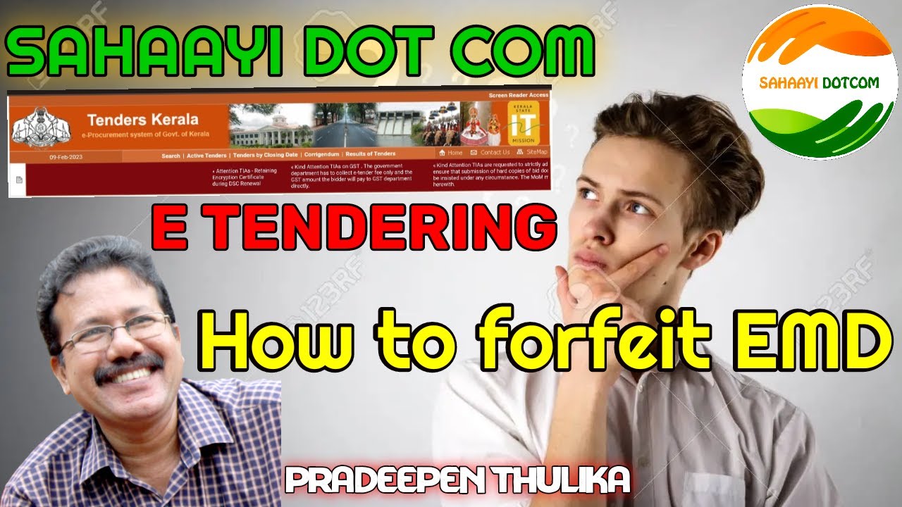 E TENDERING - HOW TO FORFEIT EMD