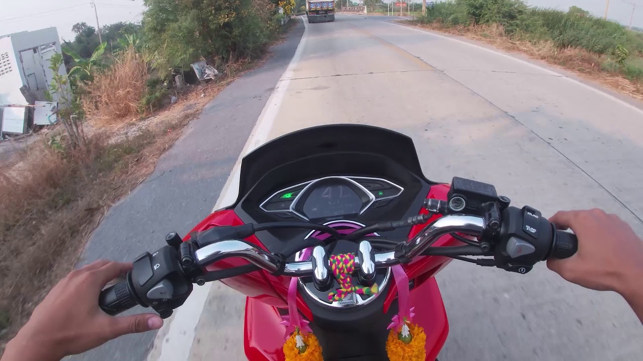 ลองขับ pcx 2021  ก็เเรงเหมือนกันนะเนี่ย !!