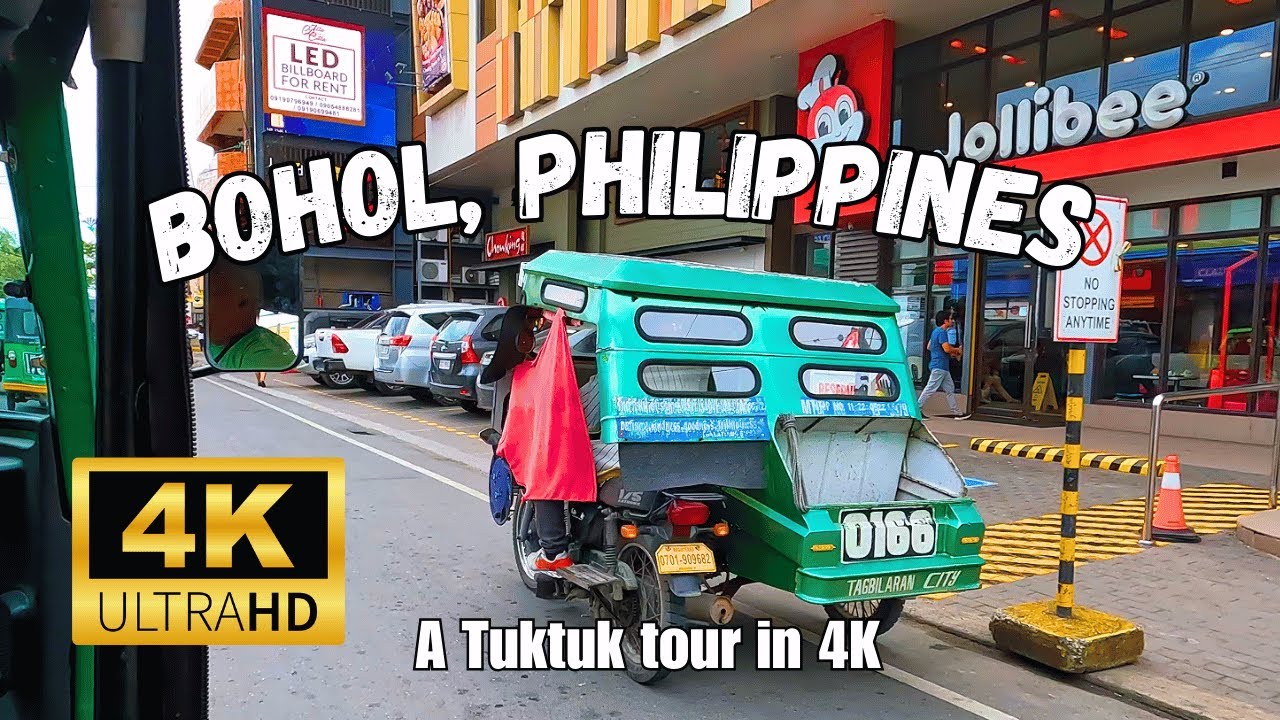 TukTuk Ride in Bohol 4k  Authentic Filipino Island Experience