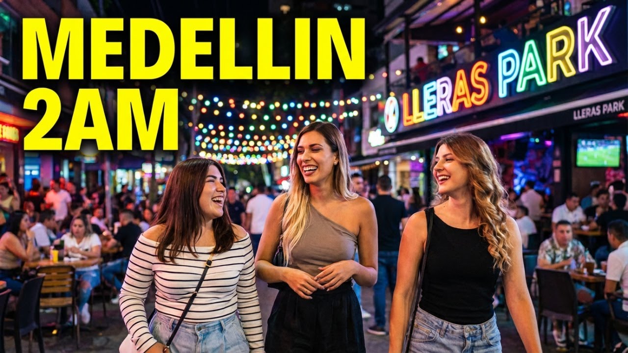 MEDELLIN 2AM NIGHTLIFE 🇨🇴 | Provenza & Lleras Park 4K