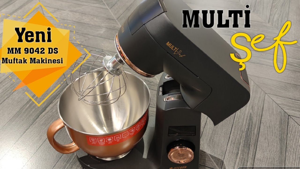 MM 9042 DS Mutfak Makinesi | Arçelik Multi Şef Mutfak Robotu | 1000 Watt | 12 Farklı Hız Kademesi