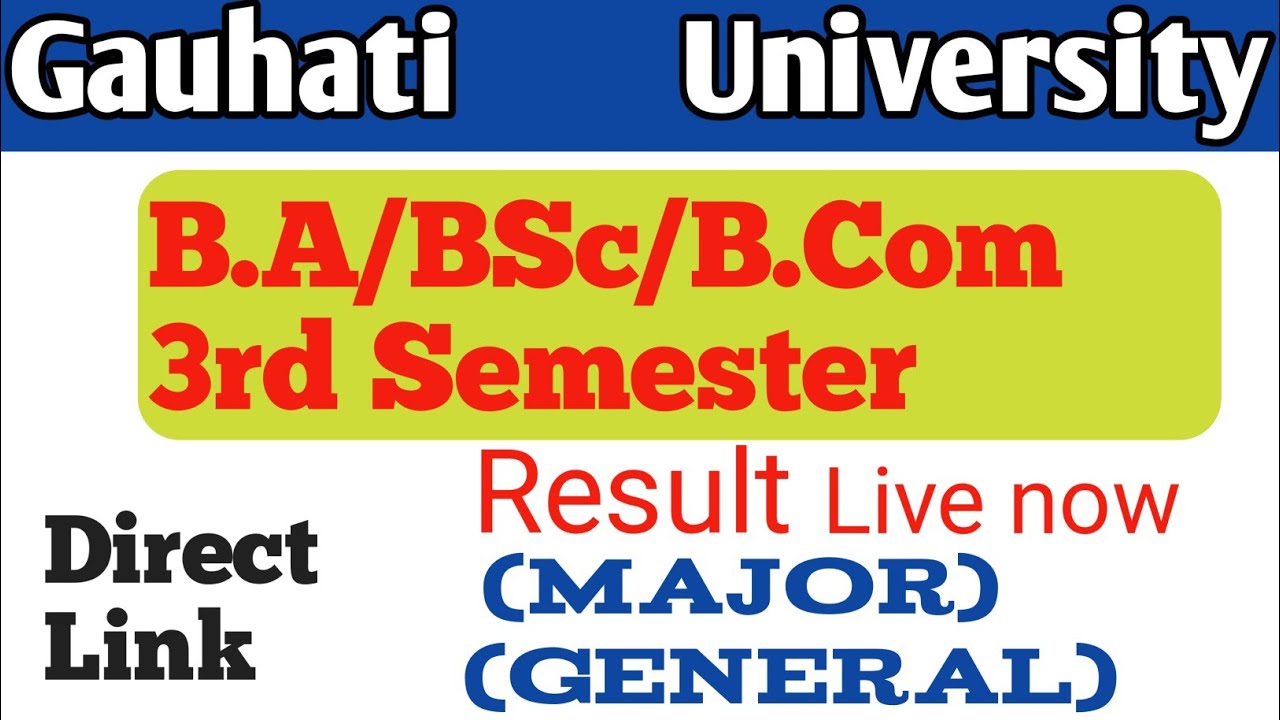 gu result 2021| gu 3rd sem result 2021|| ba bsc bcom 3rd semester result out now| how to download