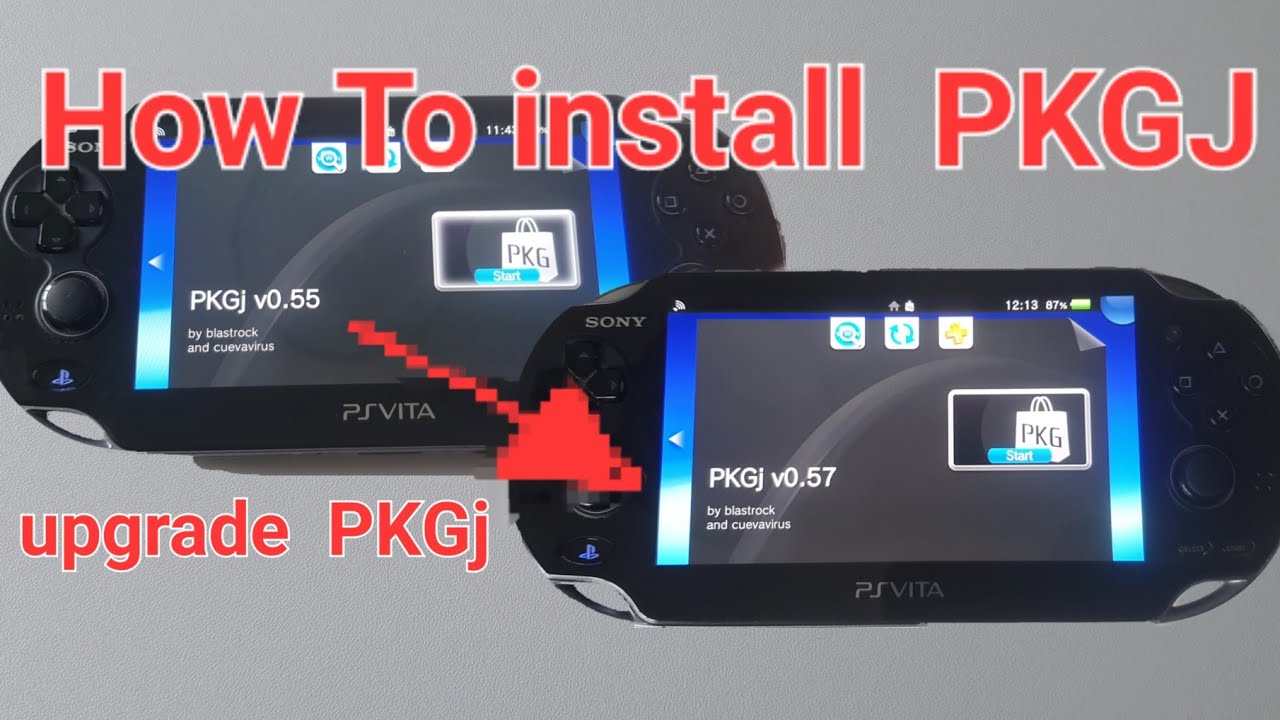 How To install  PKGj and upgrade from PKGj v0.55 on v0.57 👍