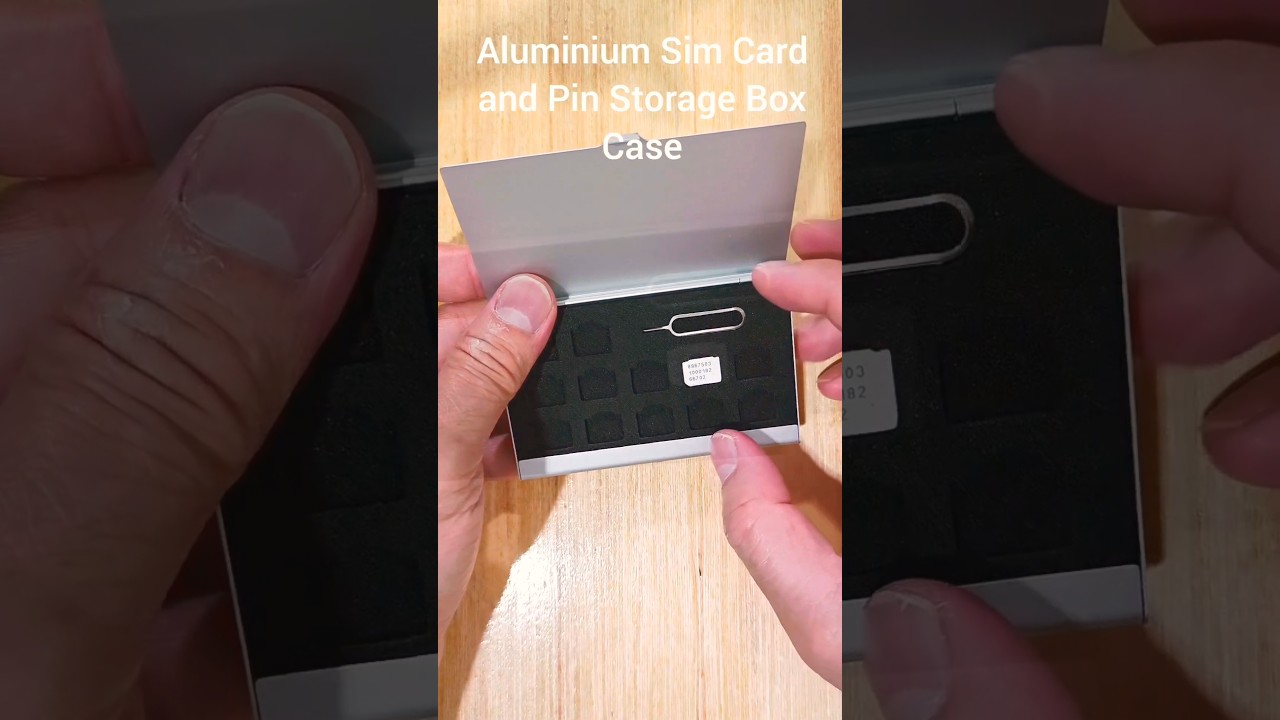 Aluminum Sim Card and Pin Box Storage Case #bag #box