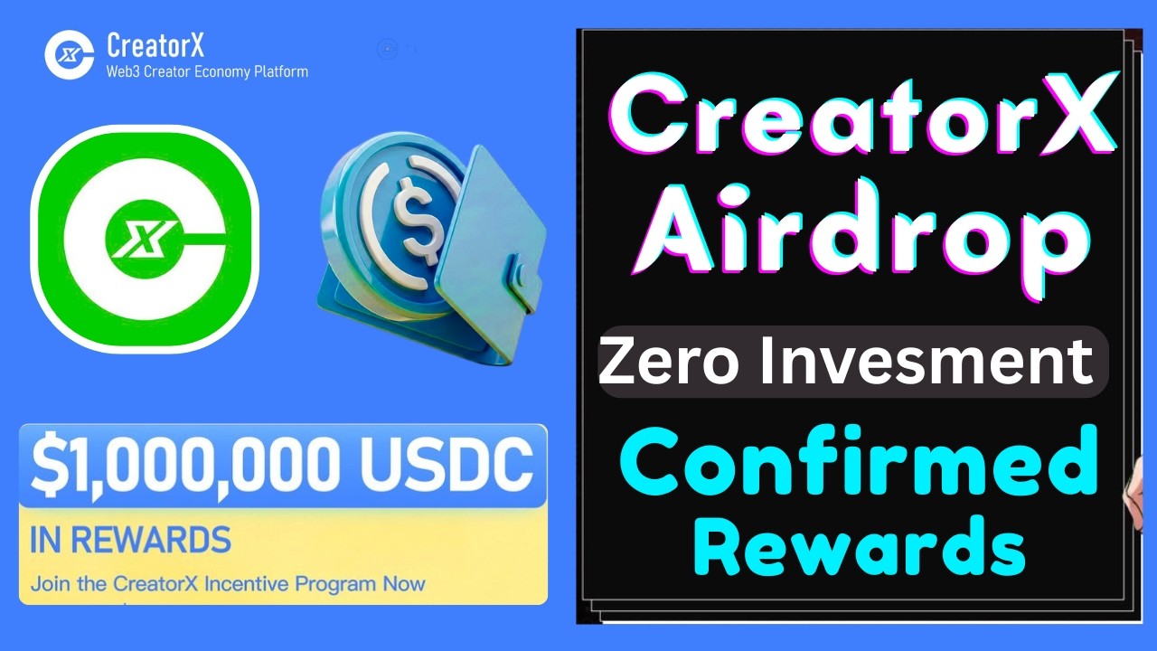 CreatorX Airdrop with Free to Join || Earn USDC per Invite or Refer || by Perfect player