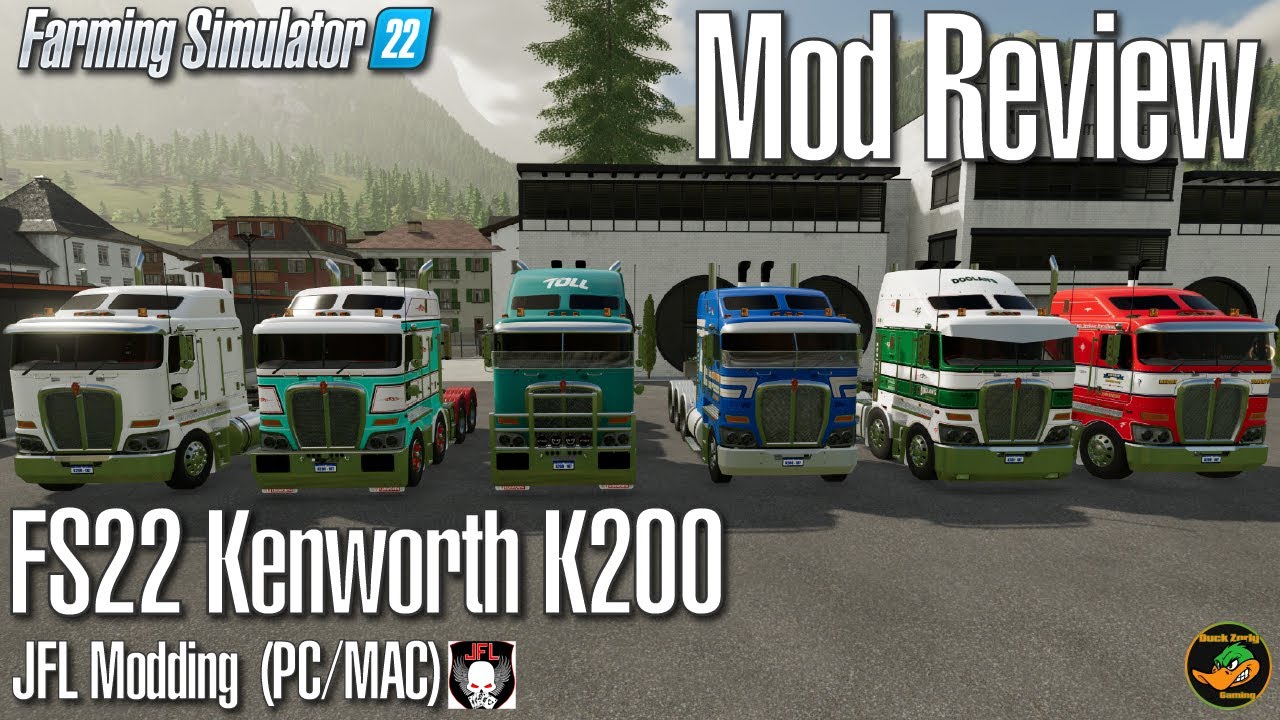 FS22 Mod Review - FS22 Kenworth K200 - JFL Modding