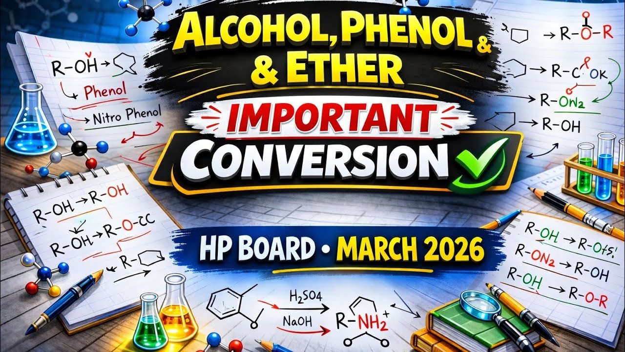 12th Chemistry HP Board March 2026|| Alcohol, Phenol and Ether 