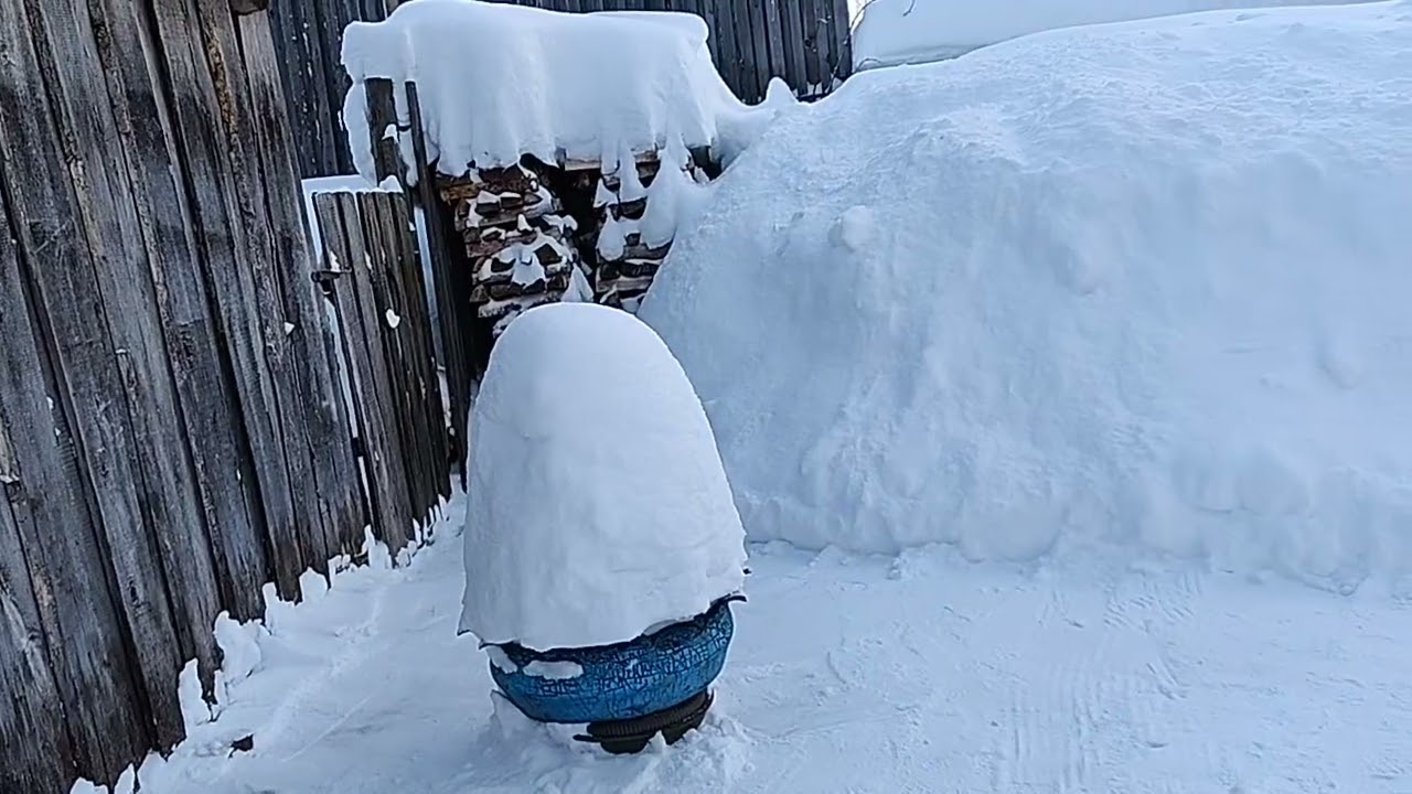Влог много снега 3 02 2026  года👍