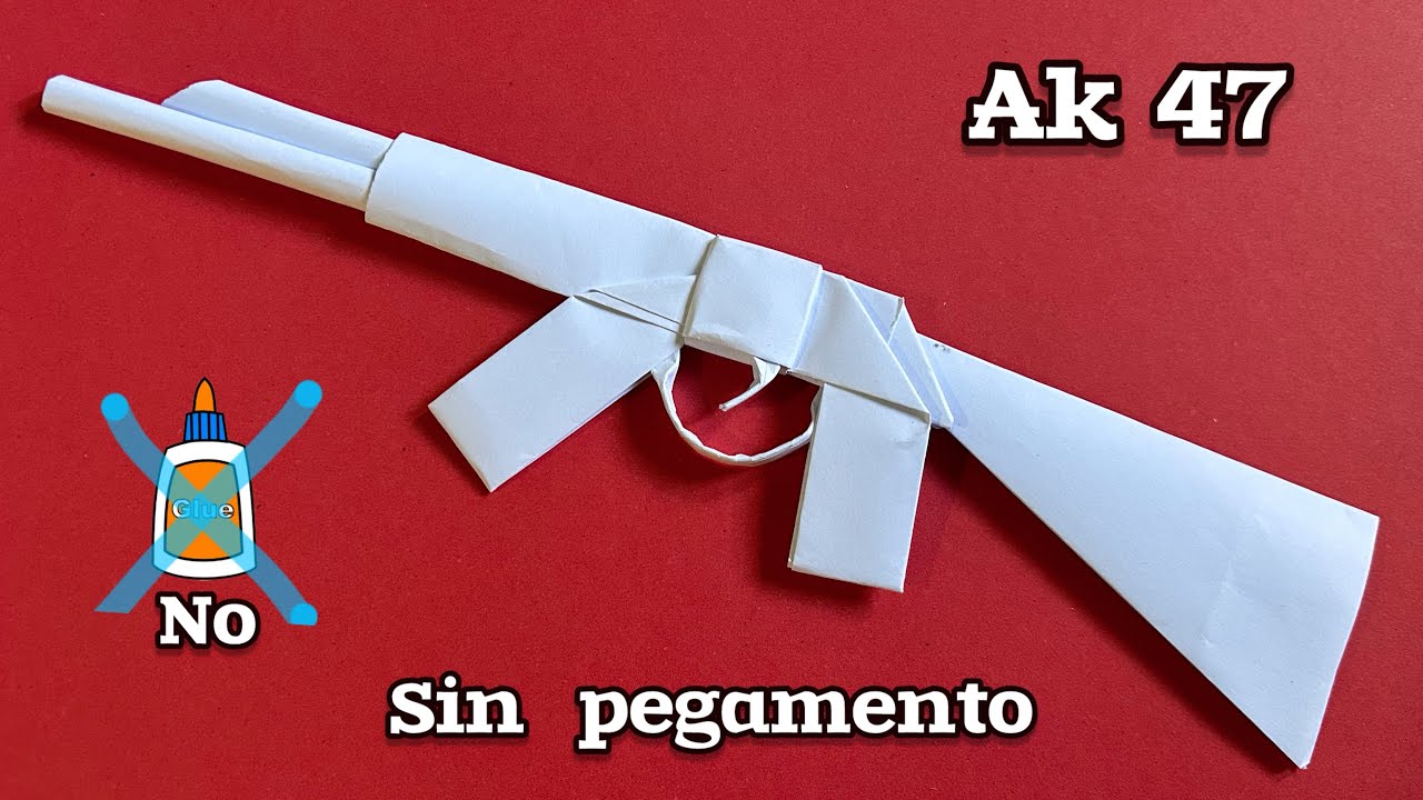 DIY | How to Make paper gun ak 47 | origami gun toy 