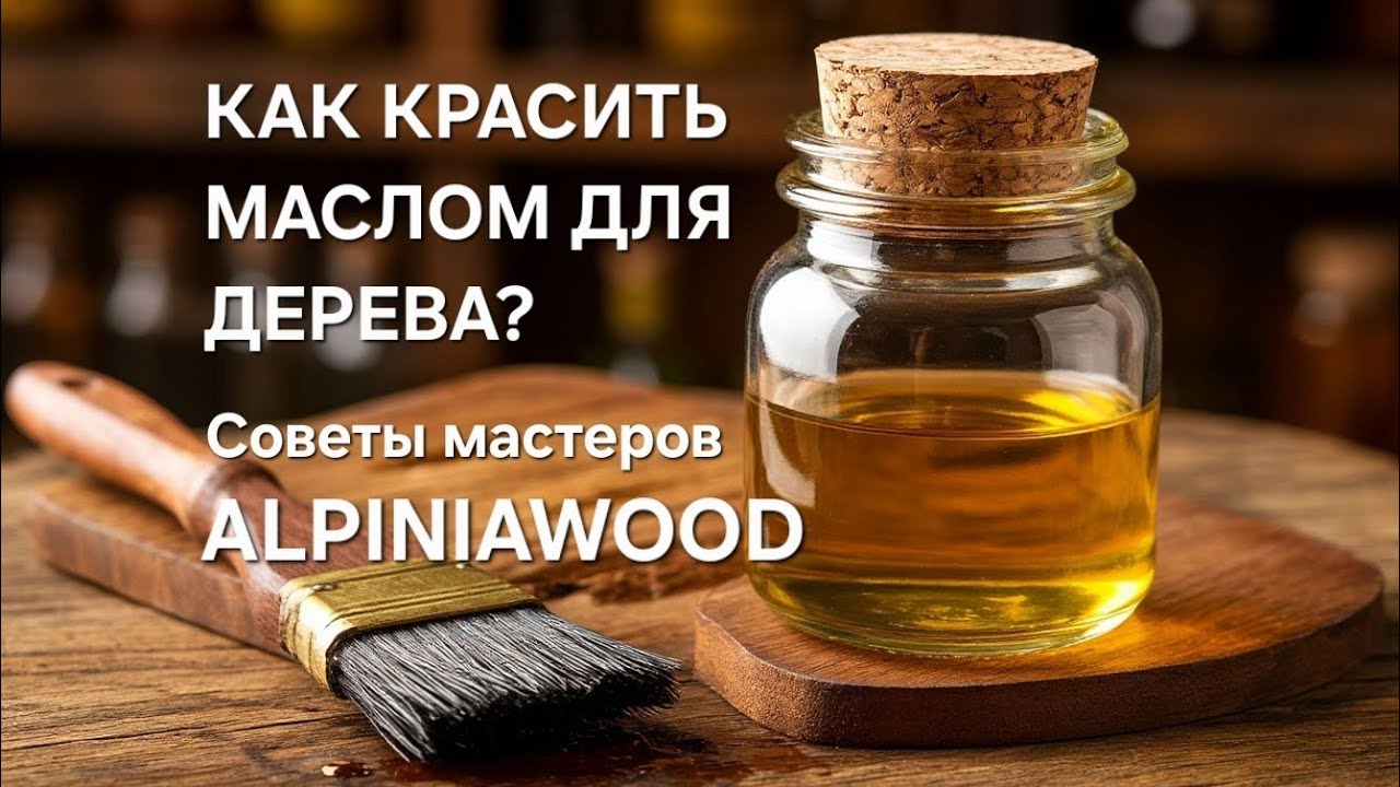 КАК КРАСИТЬ МАСЛОМ ДЛЯ ДЕРЕВА? СОВЕТЫ МАСТЕРОВ | ALPINIAWOOD 