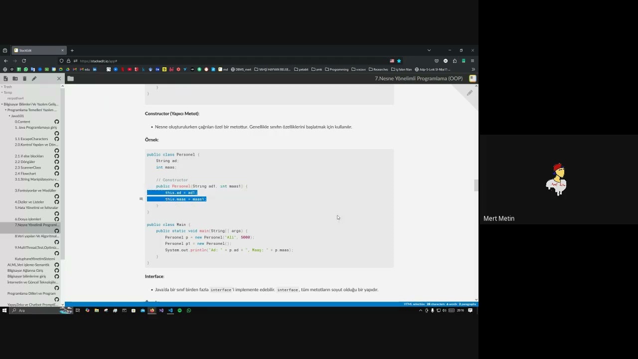 GDG on Campus Java Eğitimi - 7 Ocak Salı Günü Dersi - Nesneye Yönelik Programlama Temelleri