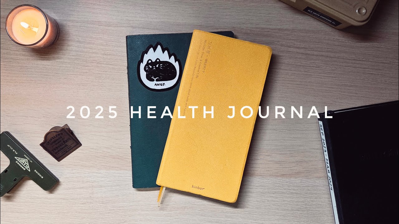 2025 Health Journal: Kinbor A5 Undated Vertical Weekly Planner