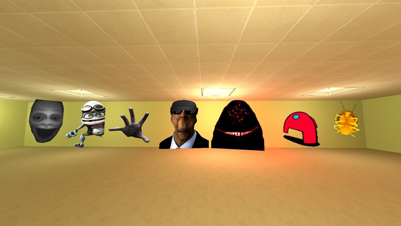 unlimited nextbots in backrooms in garrys mod #Gmod_#Nextbots_#Criminal_Gmod