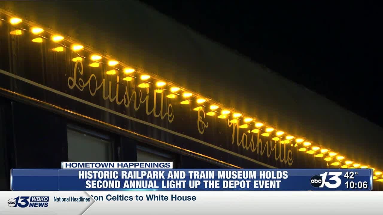 Historic Railpark and Train Museum holds second annual Light Up the Depot event
