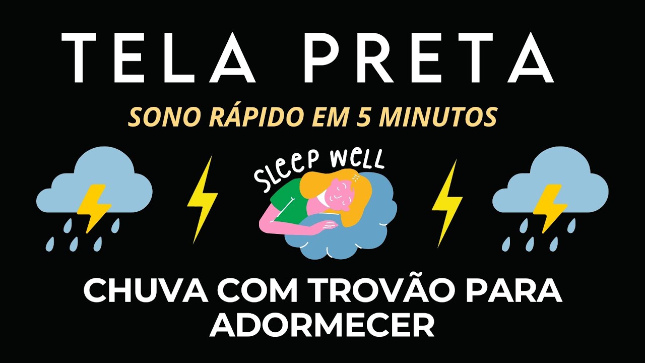⚡ Chuva e Trovoadas para Relaxamento Profundo | Tranquilidade Noturna para Recarregar as Energias
