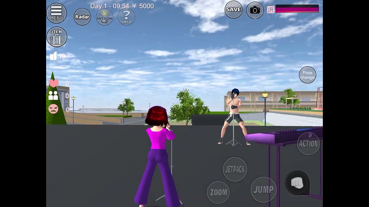 (Melodii rap battle) [Sakura school simulator] BRT vs Melodi?
