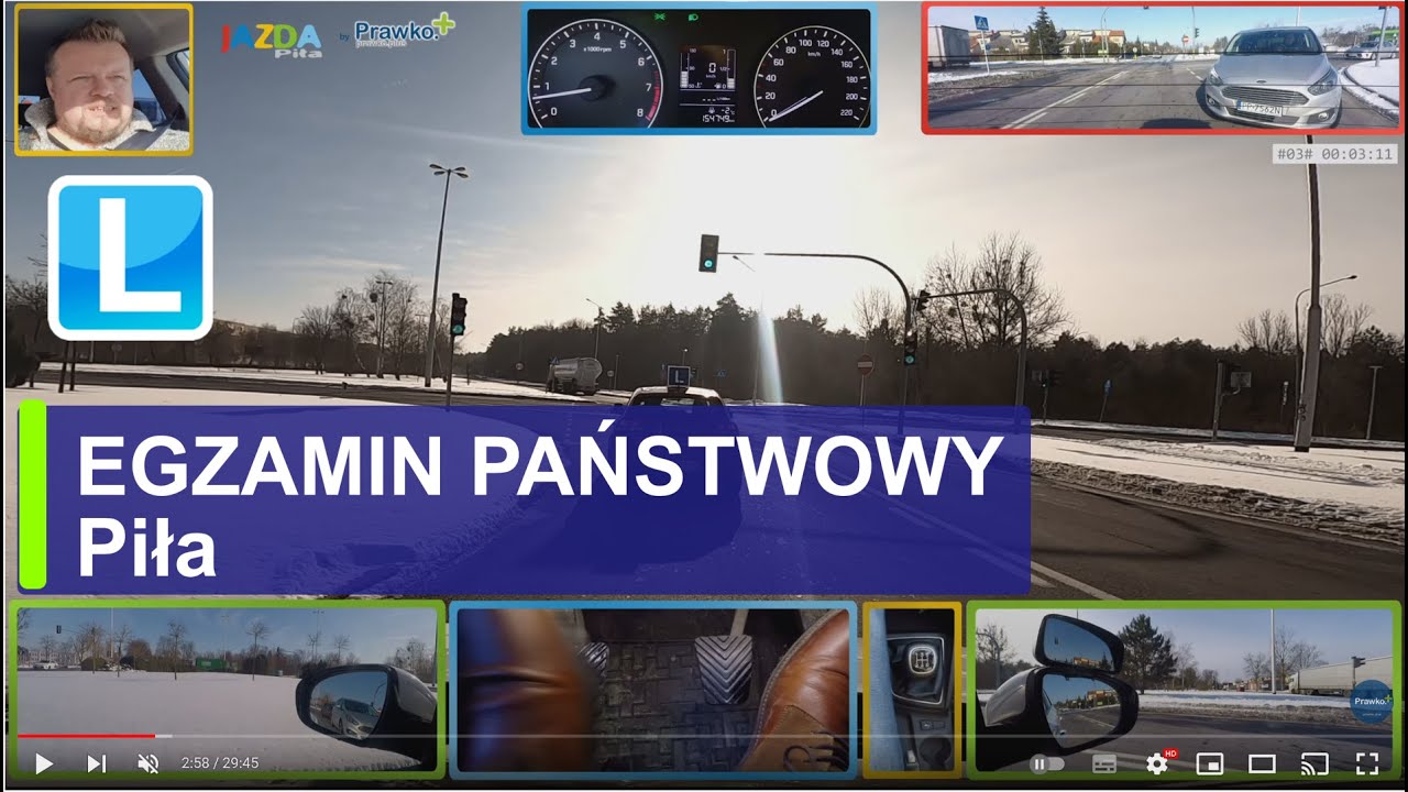 WORD Piła  - Nagranie Egzaminu państwowego na Prawo jazdy - jak zdać egzamin na prawo jazdy?