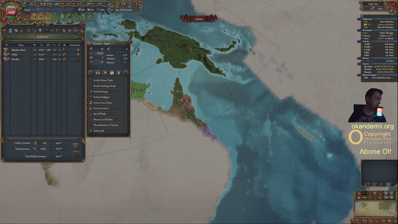 Europa Universalis IV - Yakut Hanlığı Kapitüle Olduk Yeniden!