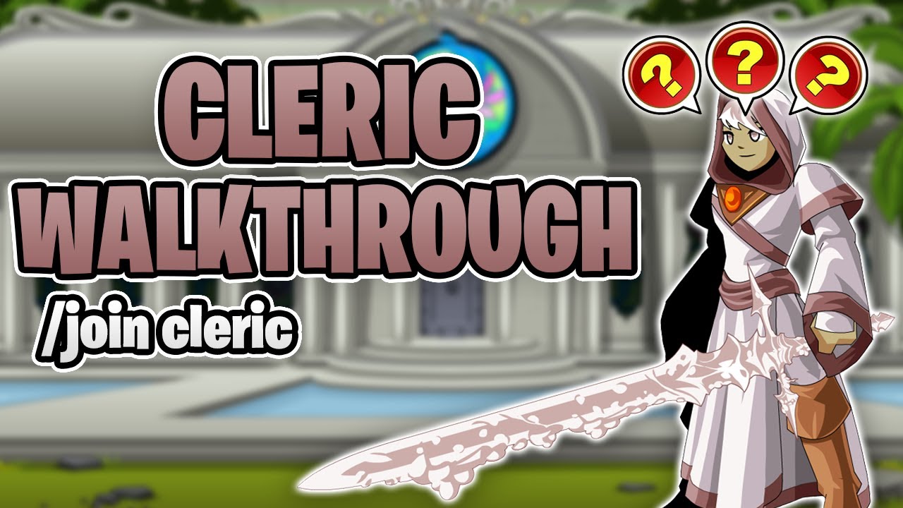 Cleric Quest Walkthrough /join cleric - AQW