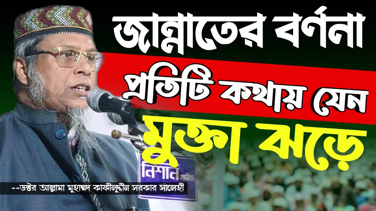 জান্নাতের চমৎকার বর্ণনা | একটি ওয়াজ আপনার জীবনে  পরিবর্তন আনতে পারে | ডক্টর কাফীলুদ্দীন সরকার সালেহী