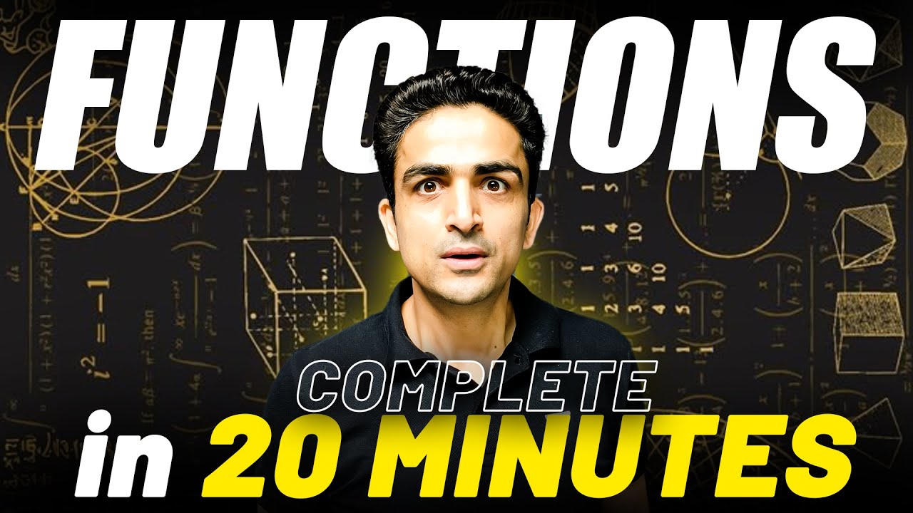 Complete Functions in 20 mins | JEE Main Quick Revision