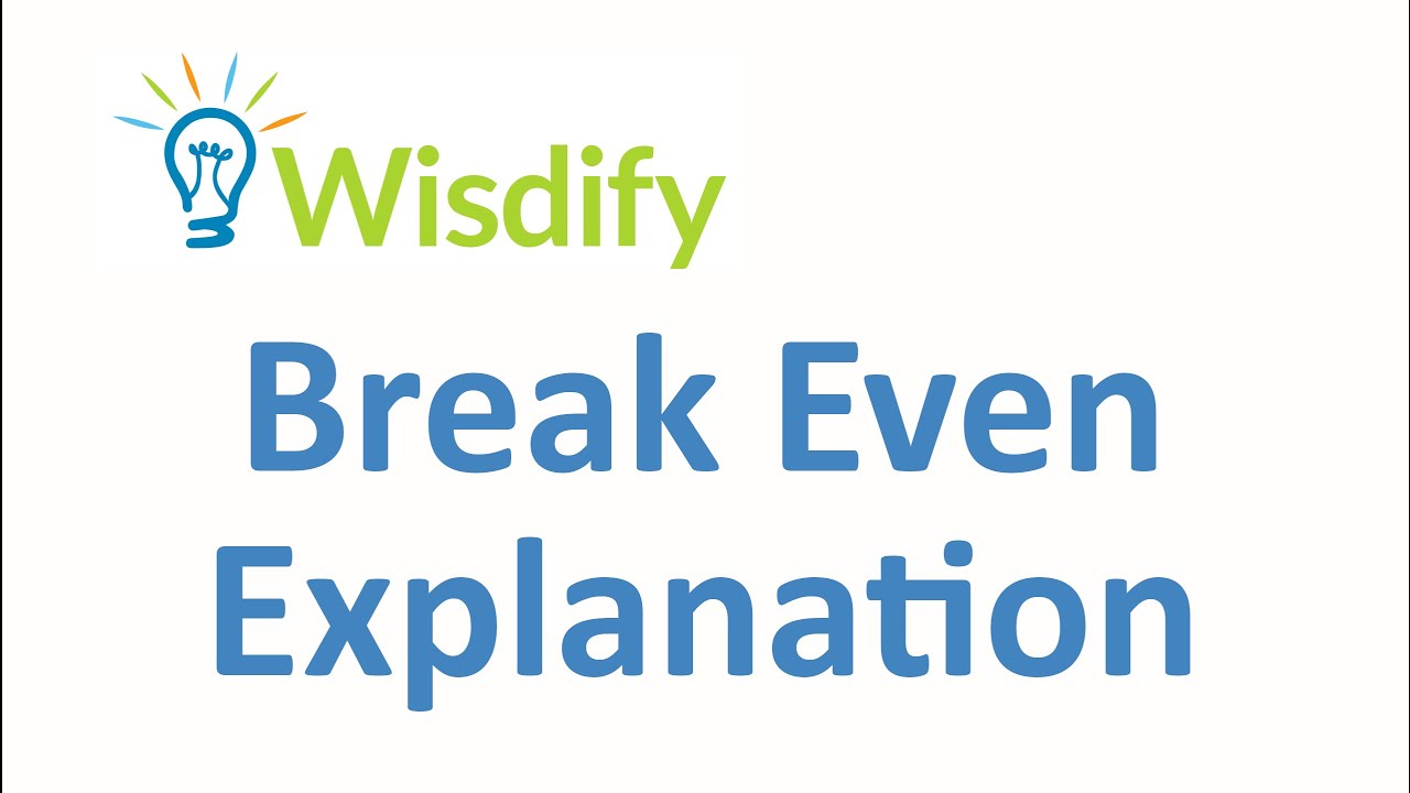 Breakeven Formula - How to calculate break even!