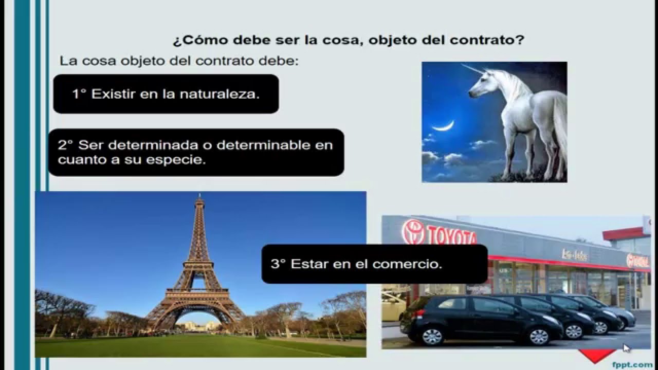 Elementos de existencia de los contratos, segunda parte