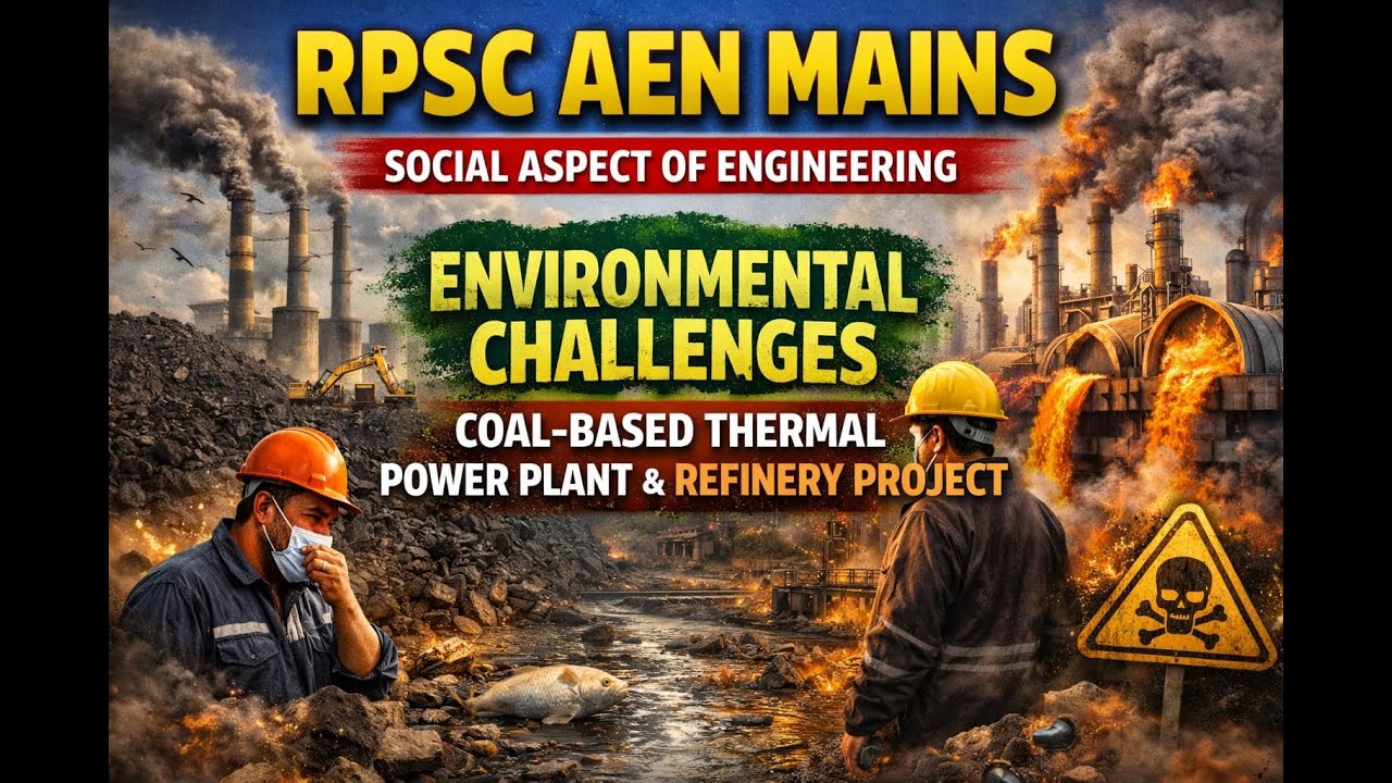 Environmental challenges owing to Refinary & coal based thermal power plant| RPSC AEN