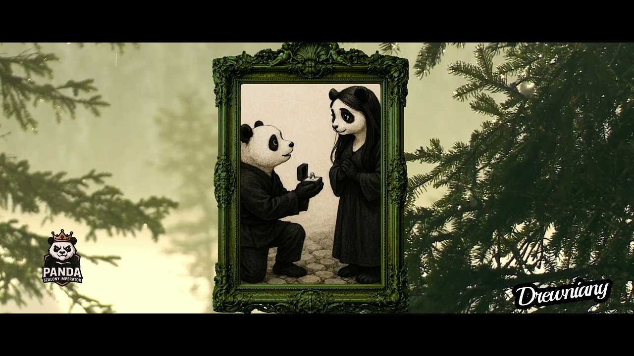 🐼Panda Szalony Imperator - Drewniany