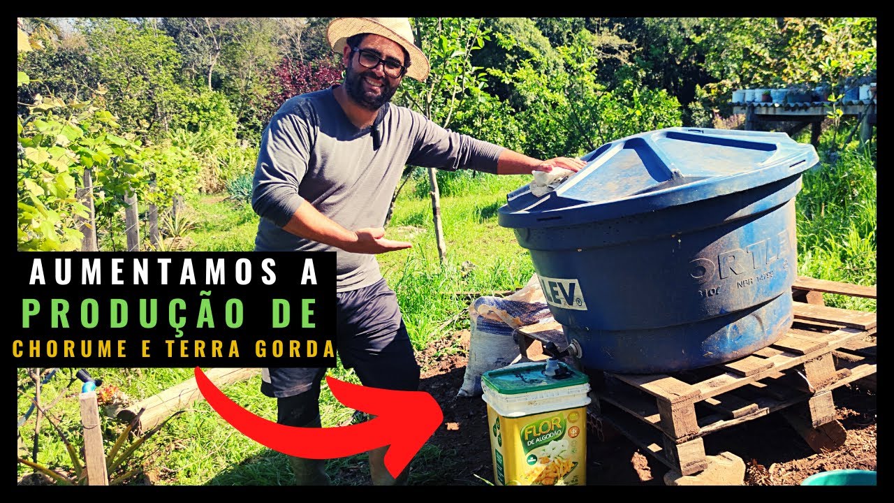 COMO FAZER COMPOSTEIRA DE CAIXA D'ÁGUA