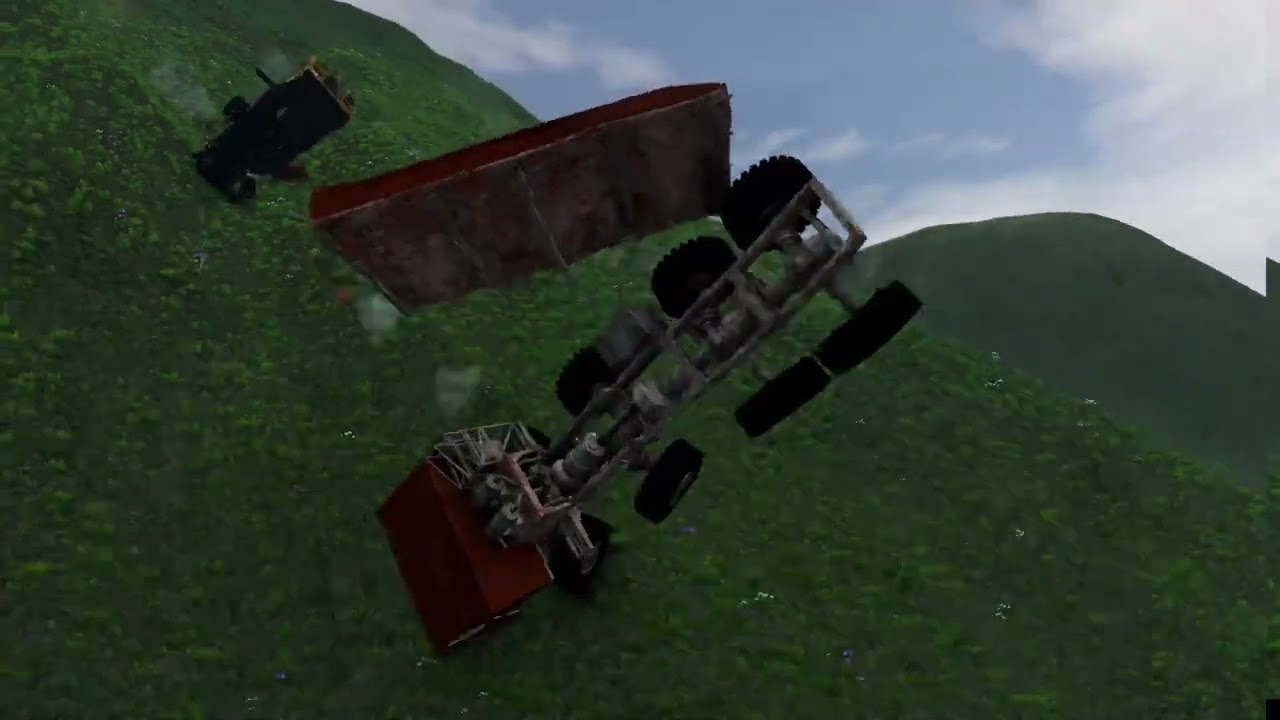 Cars vs crash at mountain - BeamNG.Drive