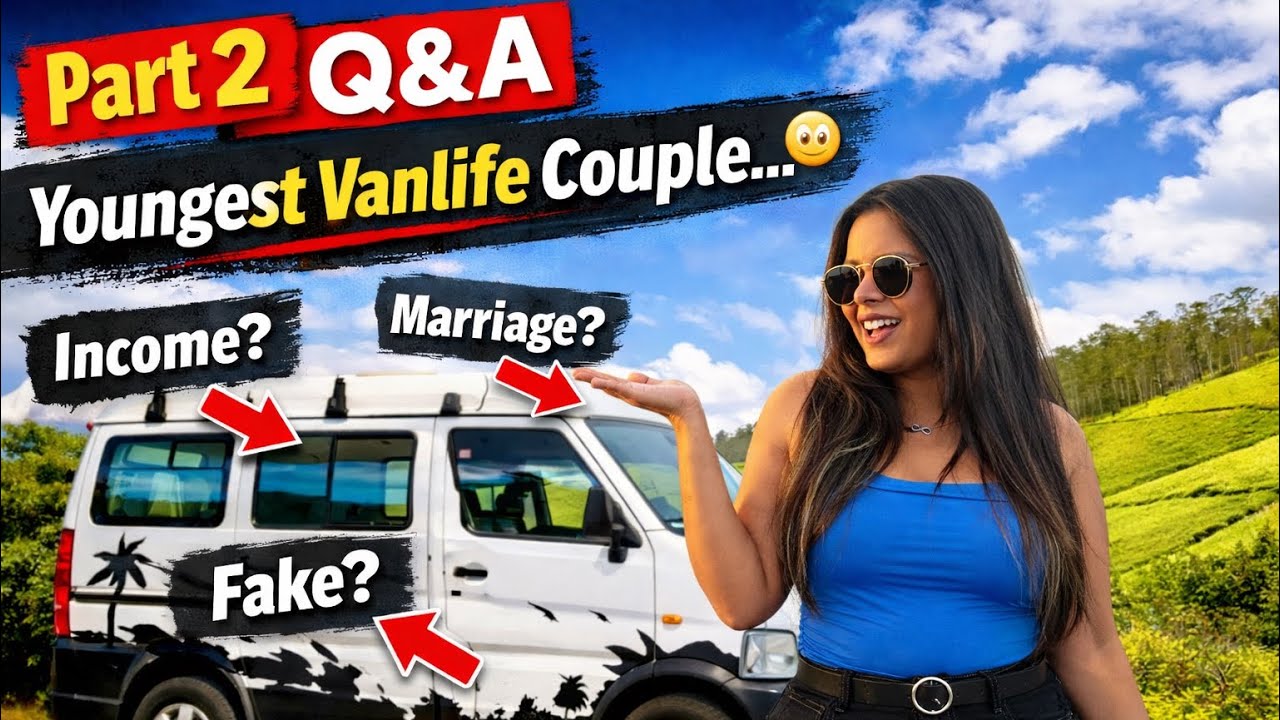 Is Our Vanlife Fake? 😳 Youngest Vanlife Couple Q&A Part 2 | Income, Marriage & Van Life Reality