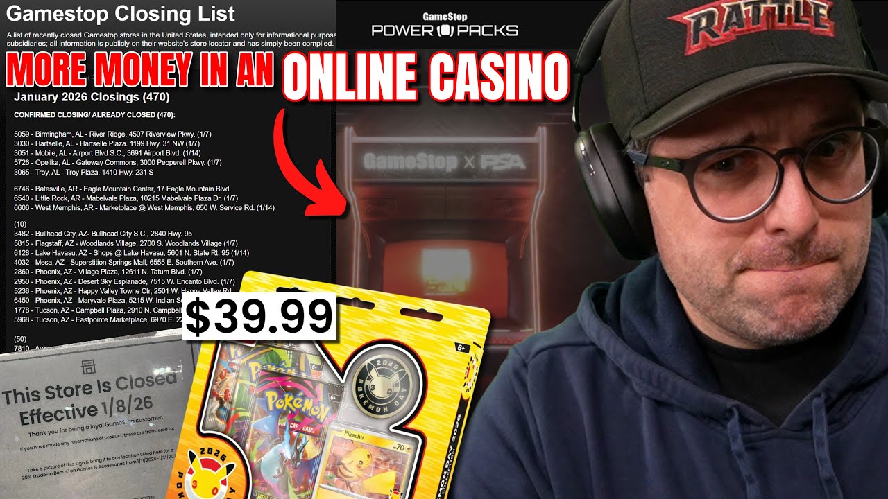 Почему магазины GameStop закрываются на фоне бума продаж карточек Pokemon?