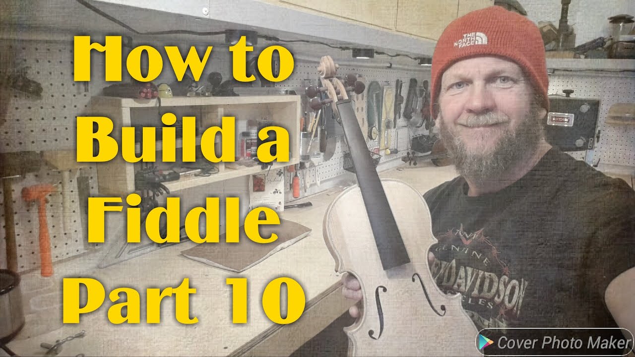 How to Build a Fiddle-- Part 10: Attaching the neck, nut & saddle
