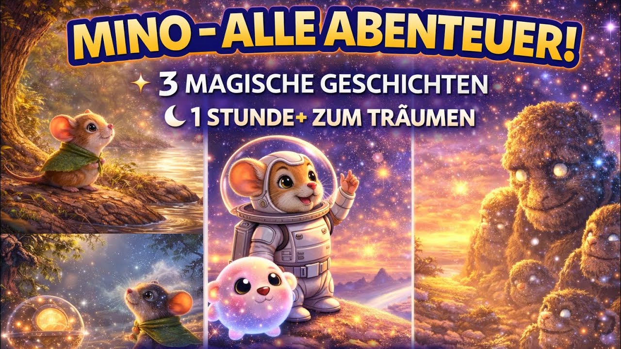MINO – ALLE ABENTEUER!✨ 3 MAGISCHE GESCHICHTEN ✨🌙 1+ STUNDE ZUM TRÄUMEN