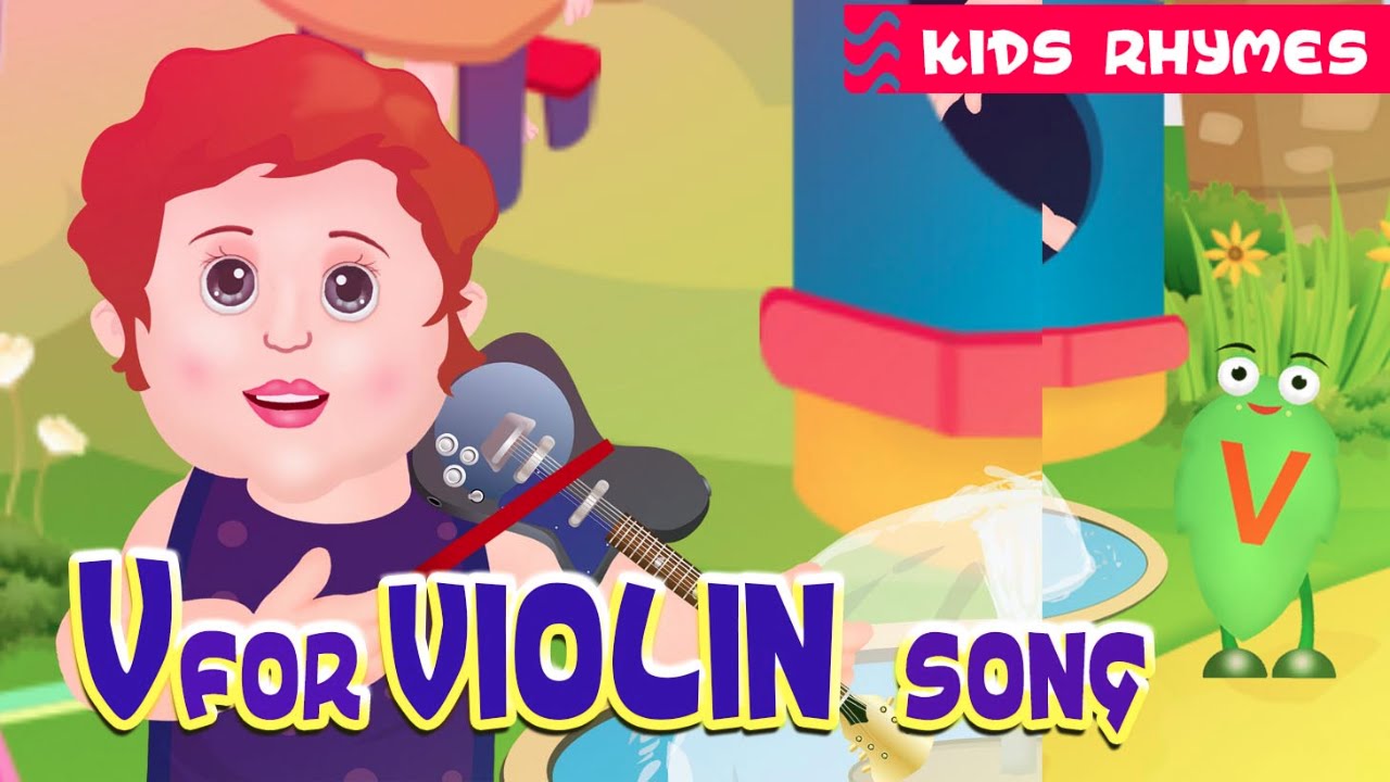 Alphabet song 'V'  | Kids club rhymes | Learn about V | Kid Songs Violin
