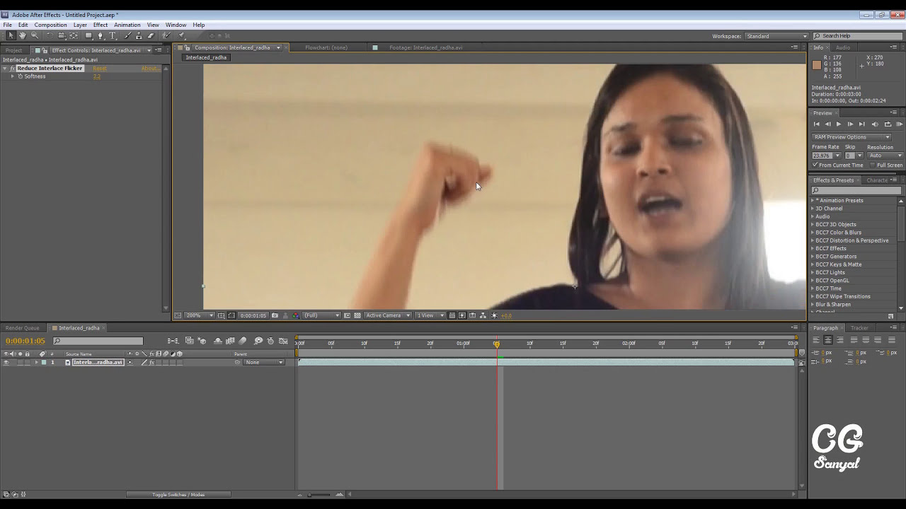 After Effects Tutorial : Deinterlacing Video @anichakratut