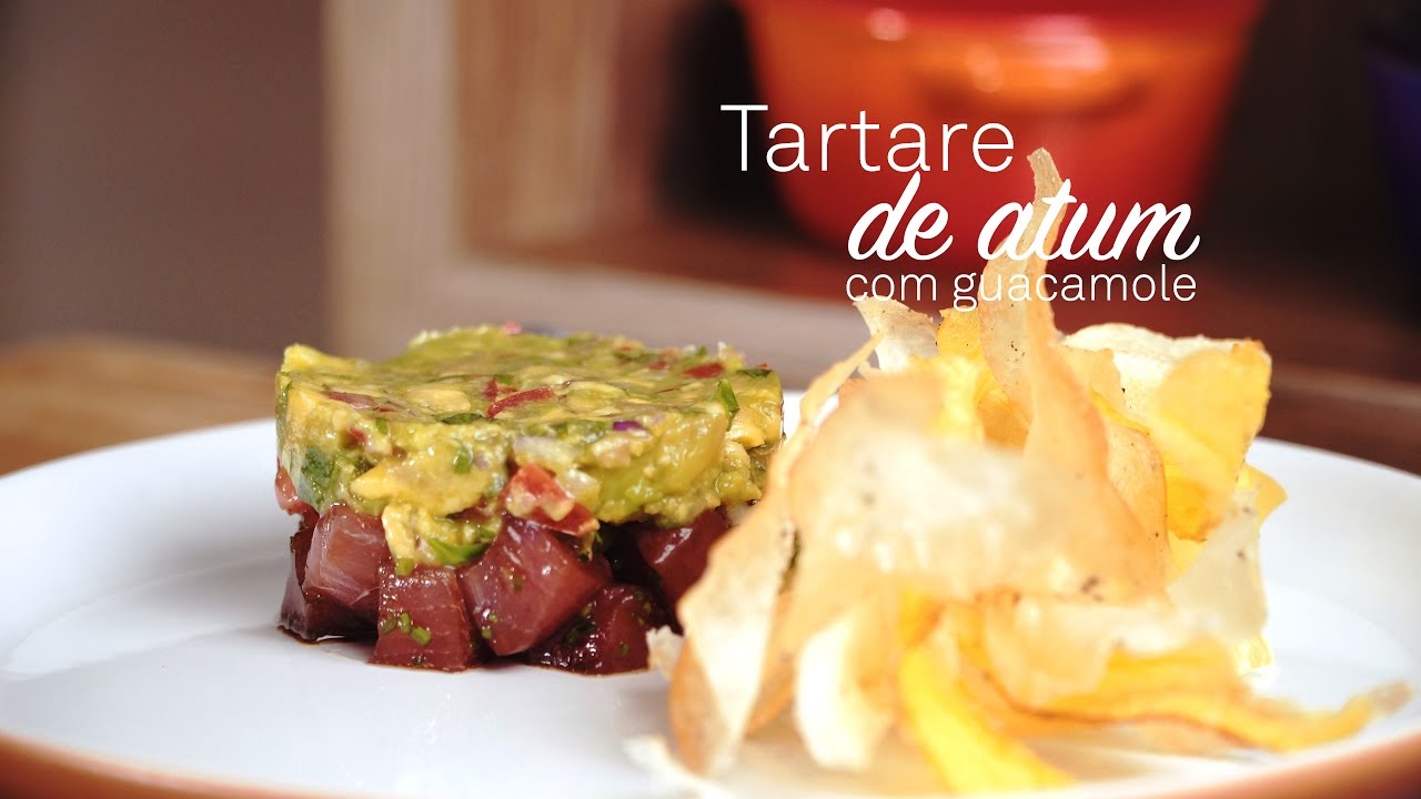 TARTARE DE ATUM COM GUACAMOLE por Carolina Jacques