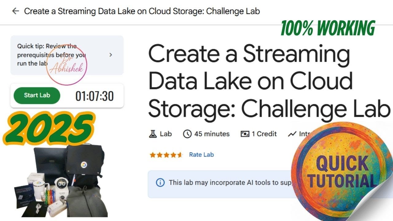 Create a Streaming Data Lake on Cloud Storage: Challenge Lab | Step By Step | ARC110 | #qwiklabs